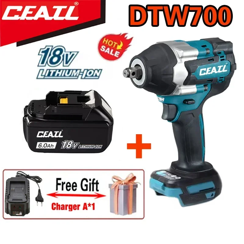 CFATL DTW700 18V brushless electric wrench cordless drill screwdriver free delivery large torque Power tools Torque wrench