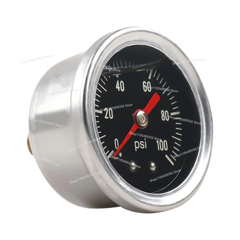 Automobile Modification General Purpose 1/8NPT Oil Oil Shock Pressure Gauge Pointer Oil Pressure Gauge 0-100psi