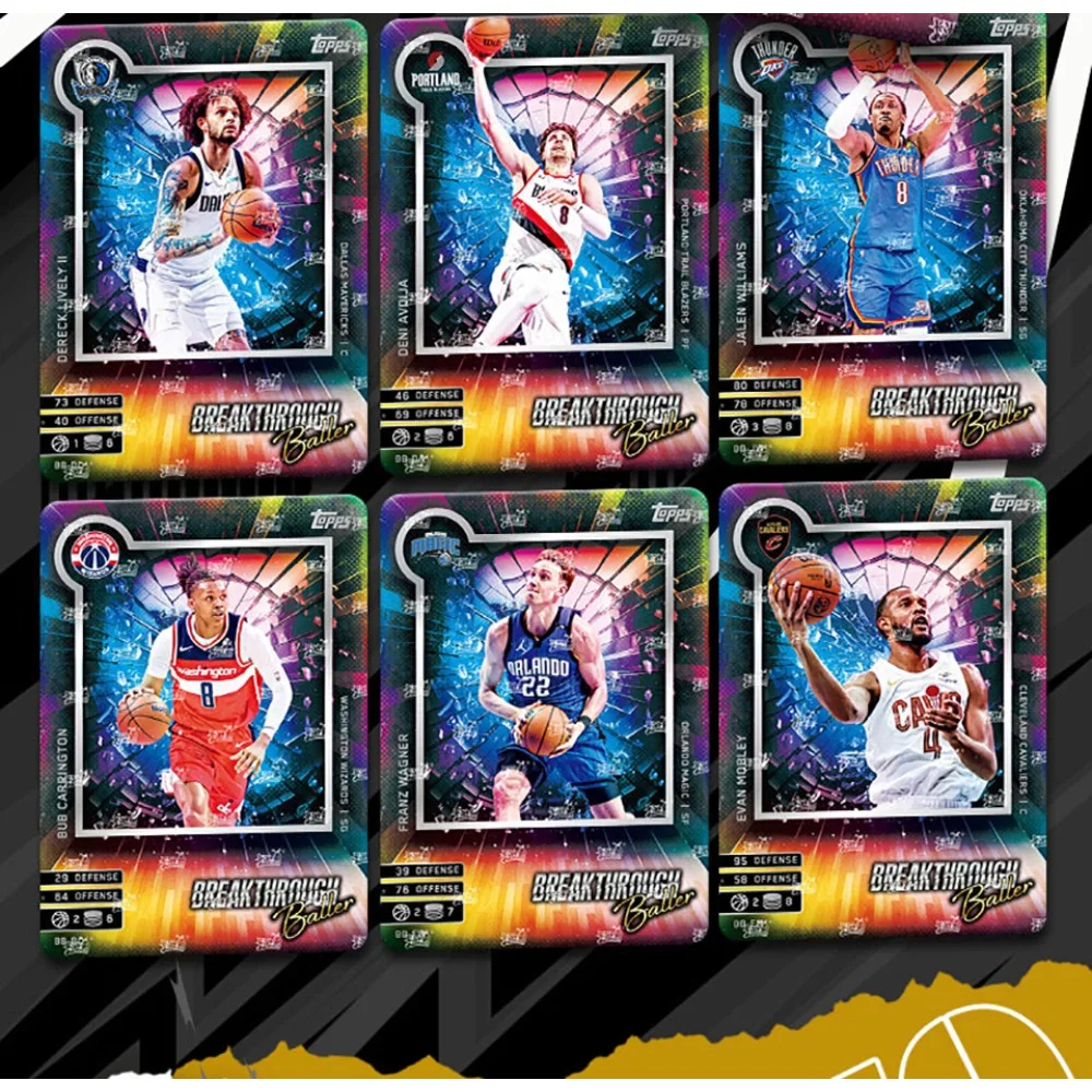 KAYOU Original NBA MATCH ATTAX Battle Cards High Quality Basketball Stars Competition Field Exciting Moments Cards Xmas Toy Gift