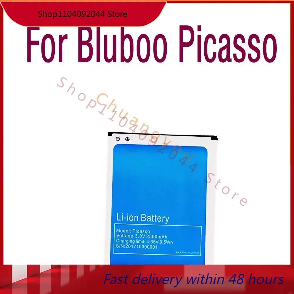 Резервный аккумулятор Bluboo для смартфона Bluboo Picasso 2500 мАч, литий-ионный аккумулятор большой емкости, Высококачественная запасная батарея