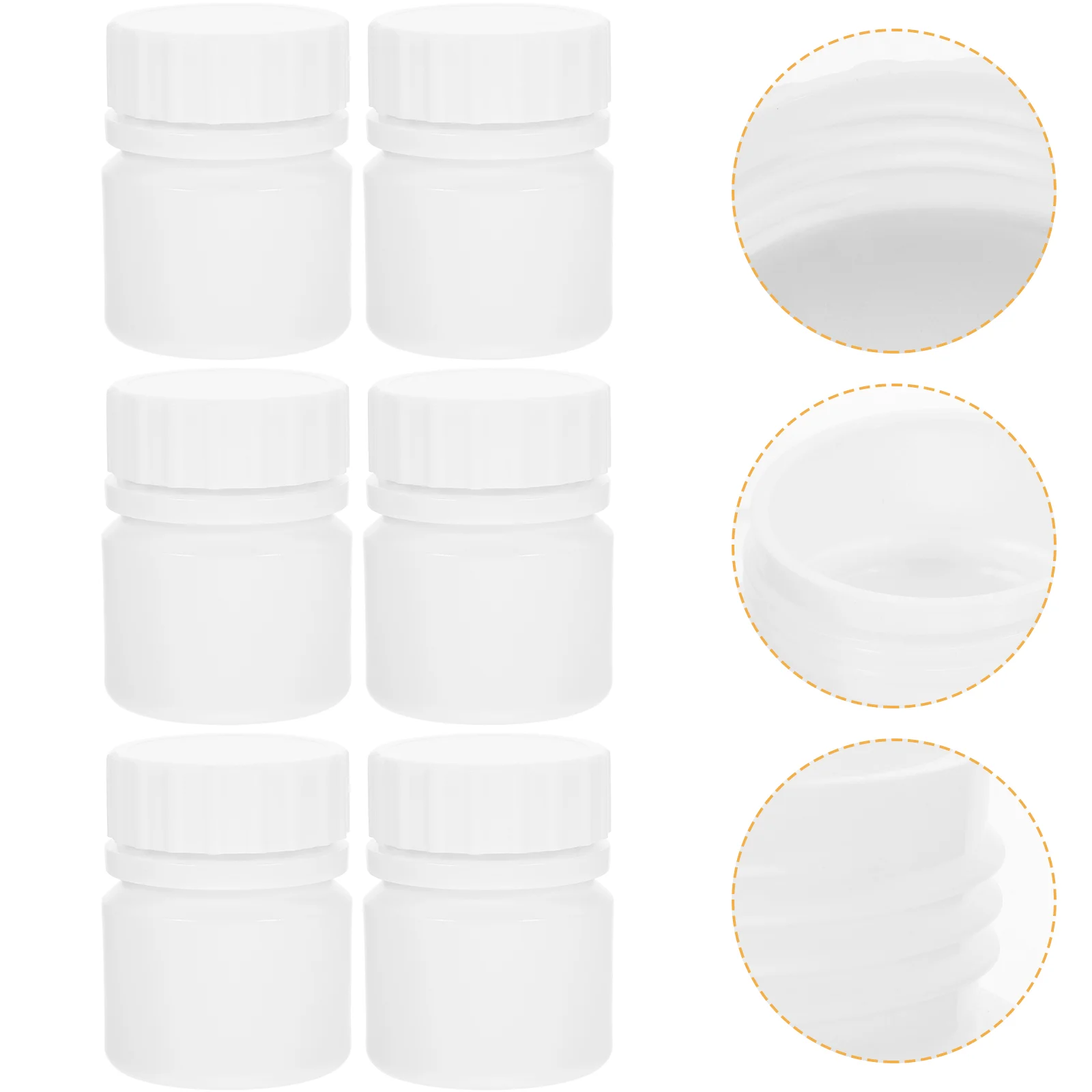 12 stuks 30 ml kleine medicijnfles mini met deksel afdichting opslag organisator hdpe container reizen