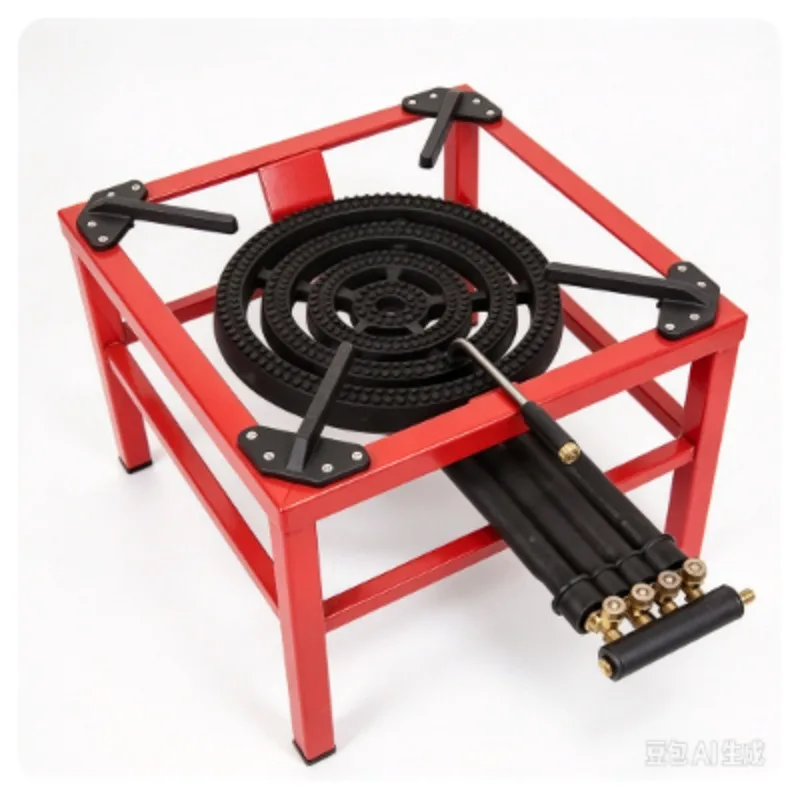 Heavy Duty Angle Iron Gas Stove, Portable Outdoor Propane Burner, Camping Cooking Cooker for Picnic, Backyard & Outdoor Catering