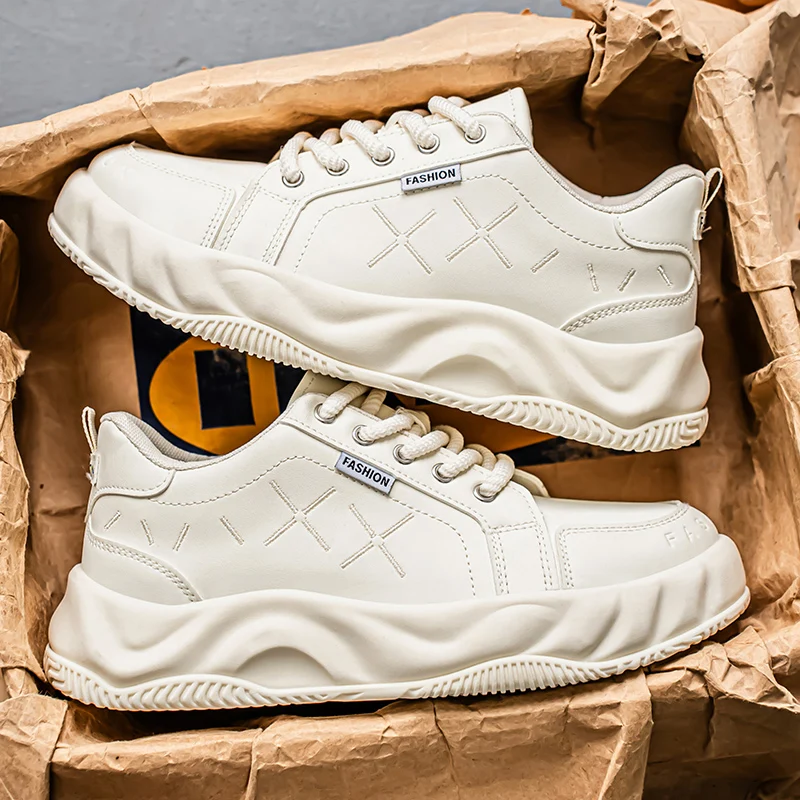2026 Men High Quality Platform Heightened Casual Sneakers New Style Luxury Men's Sneakers Breathable Comfortable Running Shoes