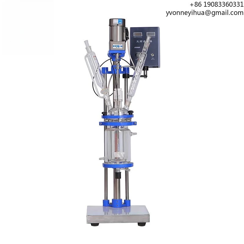 

1L Chemglass Jacketed Reactor Jacketed Reactor For Sale Glass Reactor Vessel