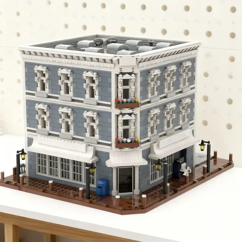 

7207 деталей MOC Pawn Shop CM3: Модульная модель городской улицы, конструктор, игрушка для сборки, рождественский подарок, креативная идея для самостоятельной сборки