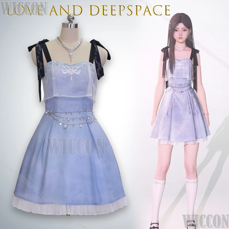 Amor y espacio profundo Caleb vestido de cumpleaños jugador chica vestido diario Cosplay ropa juego traje Halloween Navidad fiesta carnaval