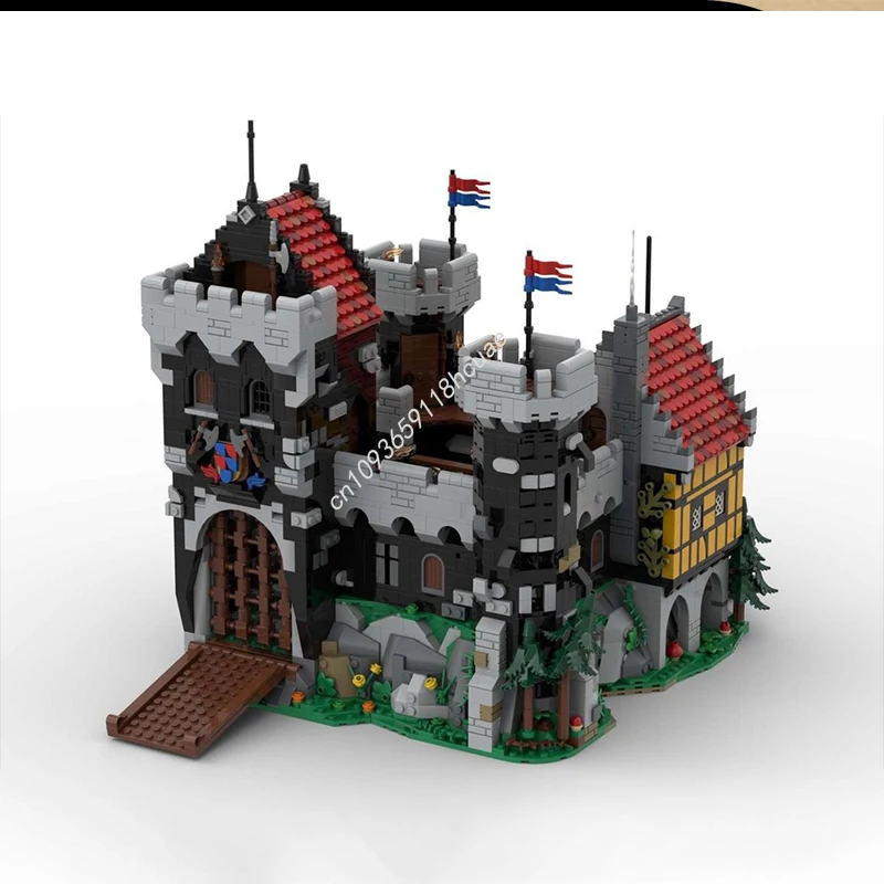 

4684pcs MOC Black Knight's Castle Building Blocks Charming Gift For Kids' Christmas Building Fun Christmas Gift