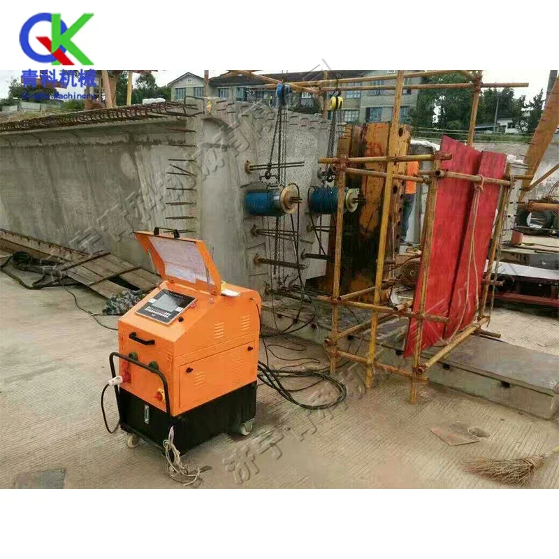 Bridge tunnel strand tensioning machine 380V CNC Tensioning Machine Automatic Tensioning Machine for Prestressing Construction