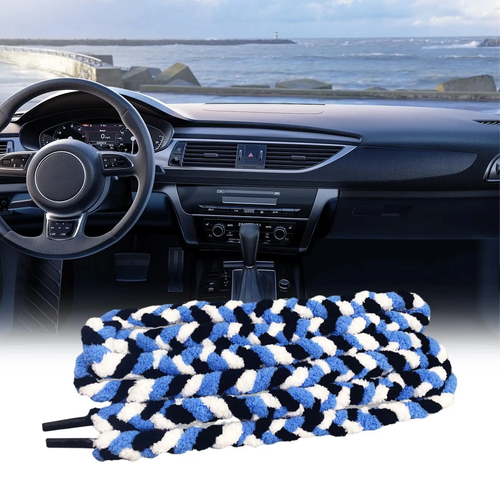 Absorbent Rope For Car Window Cleaning Removing Bubble Water Absorbing Rope Window Tint Tool For Beginners Professionals