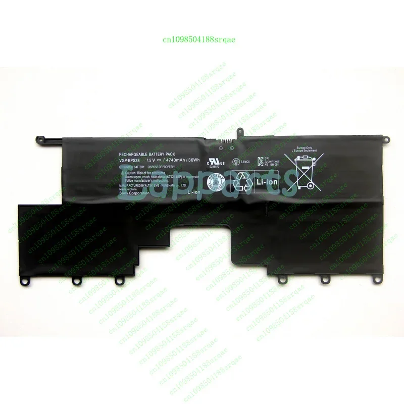 

Оригинальный OEM-аккумулятор VGP-BPS38 для Sony VAIO SVP13 SVP132A SVP1322 Pro 11 Pro, тест 13%100