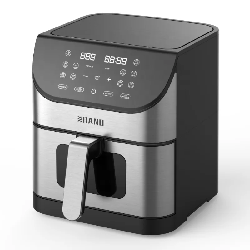 

2026 New Model Multi-functional6L Stainless Steel Digital Healthy Multi Cooker Fryer Steak Chicken Rapid Air Fryer Oven Smart Ai