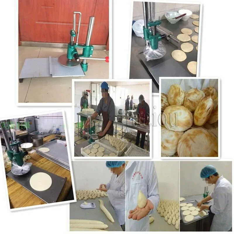 Hand Press Pizza Dough Pressing Machine Tortilla Making Machine Pancake Maker Machine Roasted Duck Cake Press Machine