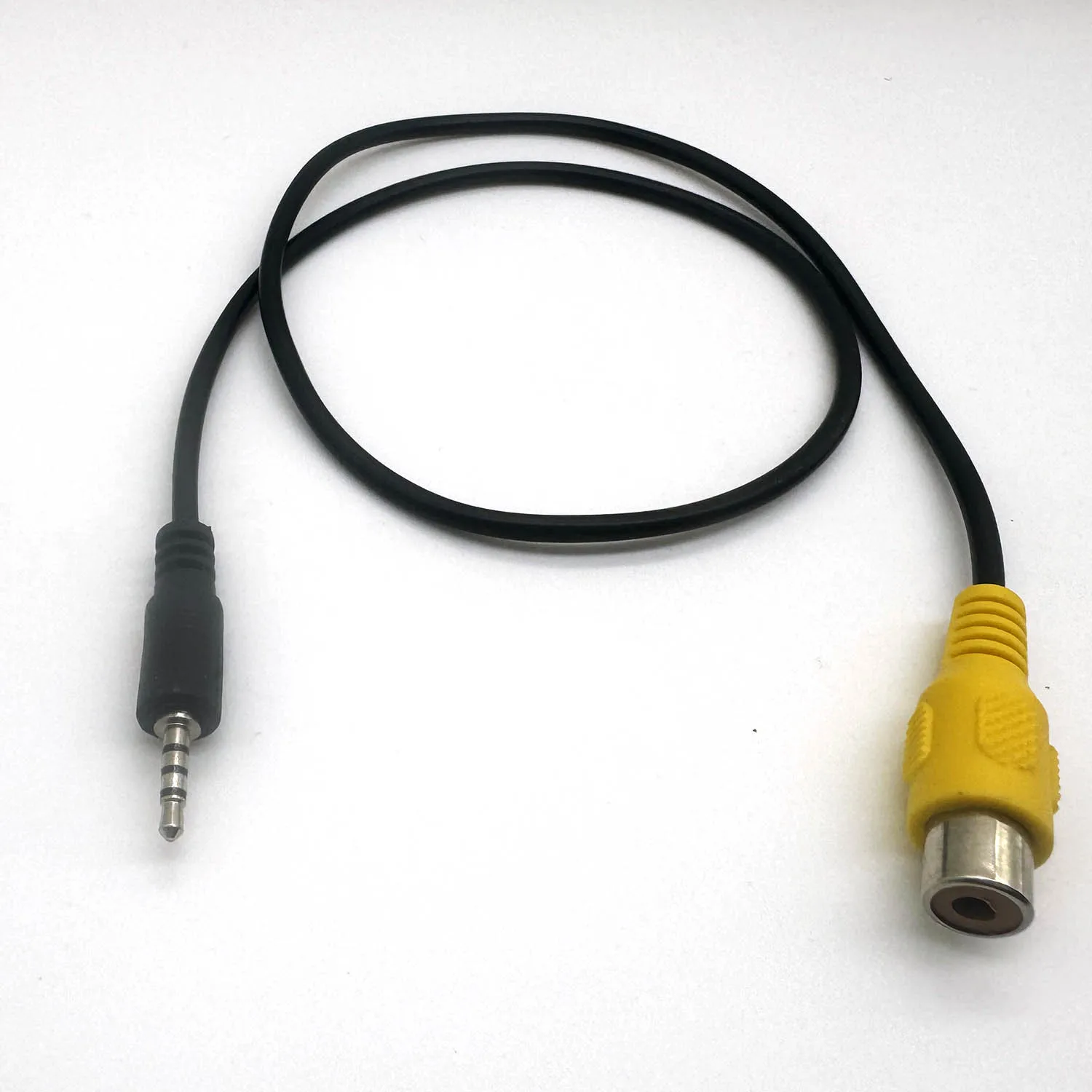 1pc 2.5mm Male Stereo Jack Plug to RCA Phono Female Adapter Cord for GPS AV-in Converter Video Cable