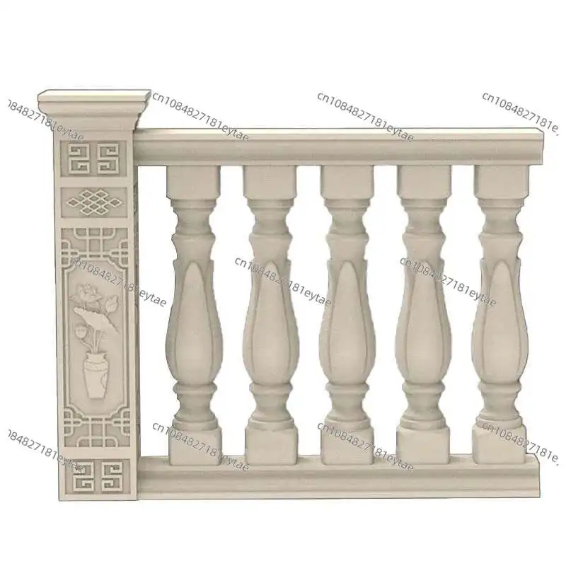 Thickened ABS Roman Column Molds, Balcony Railing Handrail Vase, Concrete Cast Fence Building Molds