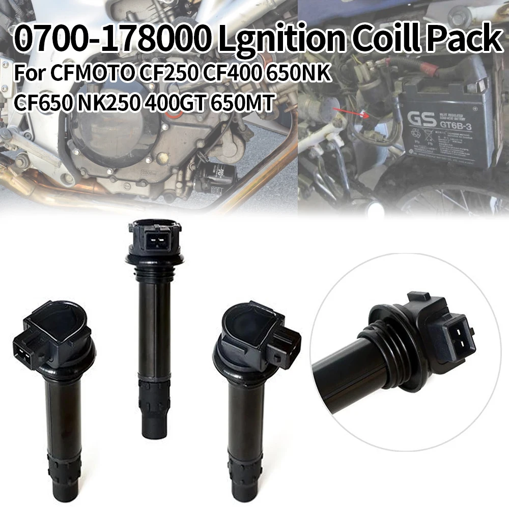 High Quality Lgnition Coill Pack For CFMOTO CF250 CF400 650NK CF650 NK250 400GT 650MT Repair Kit Replacement 0700-178000 2&4pcs