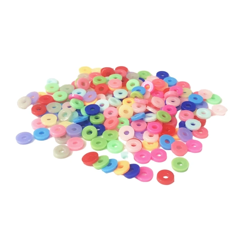 200PCS Spacer Beads Set for Bracelet Making Colorful Spacers for Necklace Jewelry Accessories Bracelet DIY Beads Supply