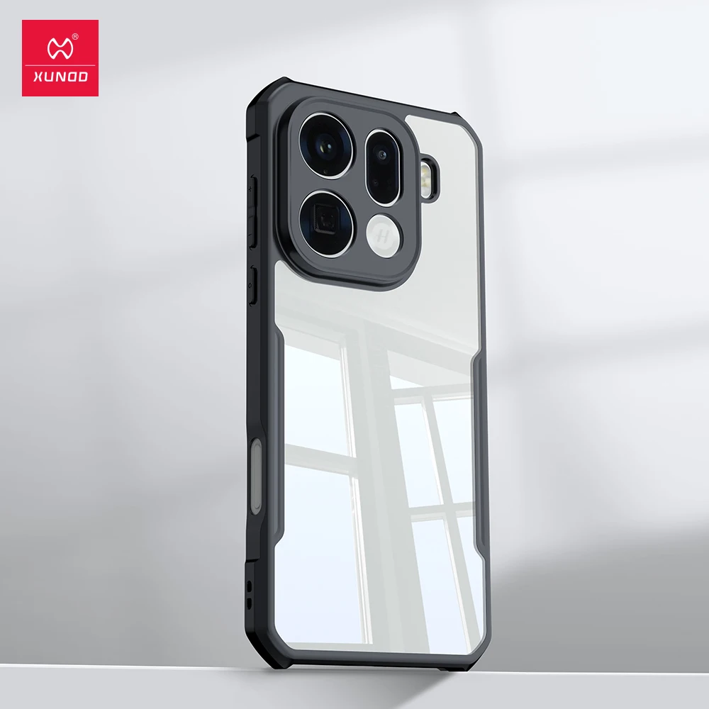 Xundd Per Oppo Trova X9 Trova X9 Pro Custodia, Airbag Guscio Paraurti Antiurto, Strisce Cover Posteriore Trasparente Per Trova X9 Pro Fundas