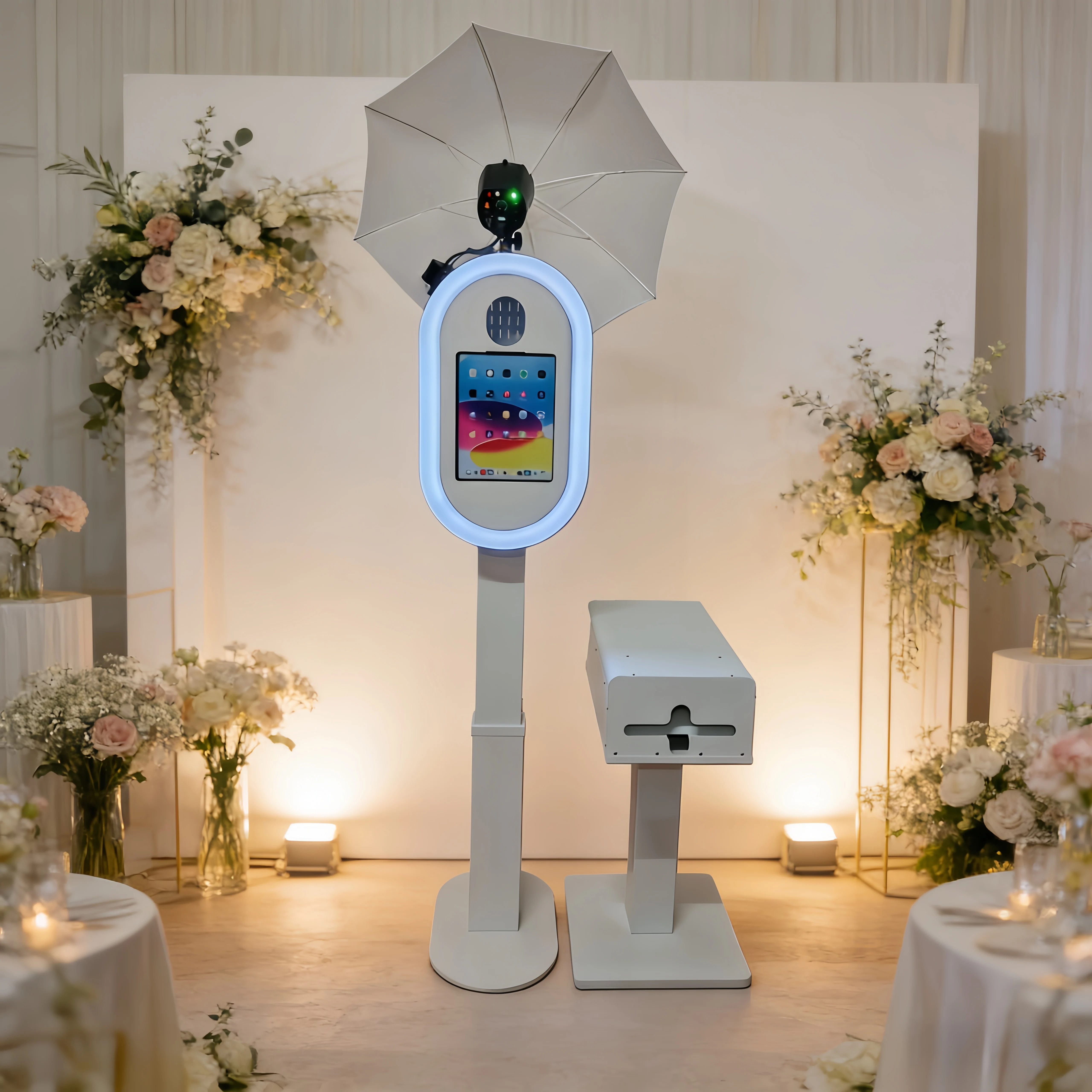 Portable Magic Mirror Photo Booth with Camera and Printer DSLR iPad Support Selfie Screen Digital Photobooth for Wedding Sale