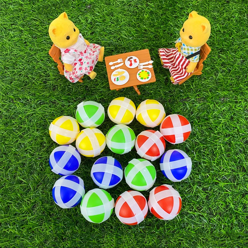 Catapult Gun Sticky Ball, Jogando Dardos, Acessórios de Arma, Suction Cup Ball, Esportes ao ar livre, Jogos para adultos, Brinquedos infantis, 20Pcs