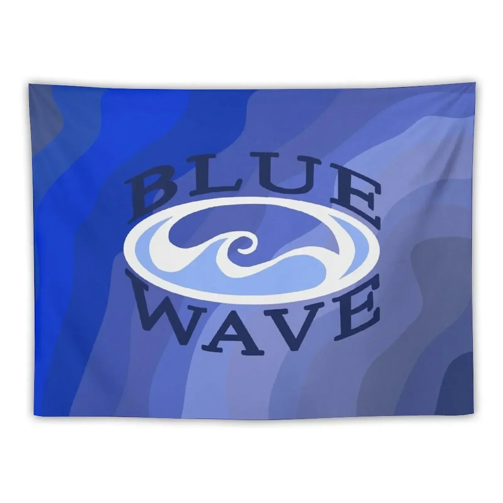 Geneseo Swim & Dive Blue Wave Tapestry Room Decorations Room Decoration Aesthetic Wall Decor Hanging Tapestry