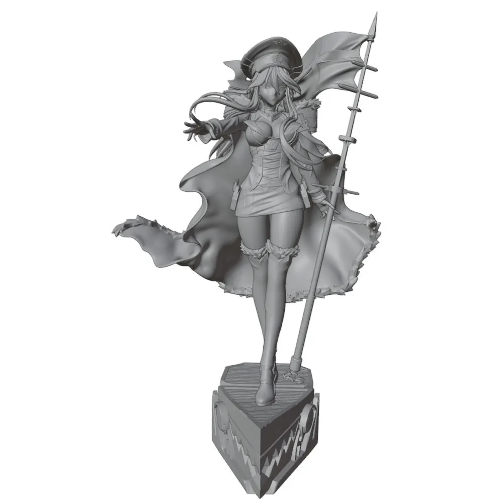 75mm100mm120mm150mm Anime Character Statue GK Miniature 3D Printed Gray Model Figurine DIY Doll Model Unassembled And Unpainted