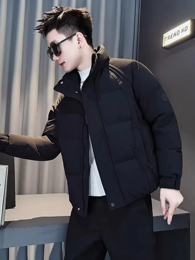 Men's Thickened Cotton Jacket Winter Fashion Brand Handsome Workwear Warmth Cotton Coat New Winter Clothes High-End Cotton Ou...