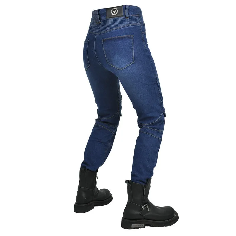 Volero-Pantalon d'équitation de moto pour femmes, jean de protection classique, protection de chevalier féminin, jeans de cyclisme, motocross