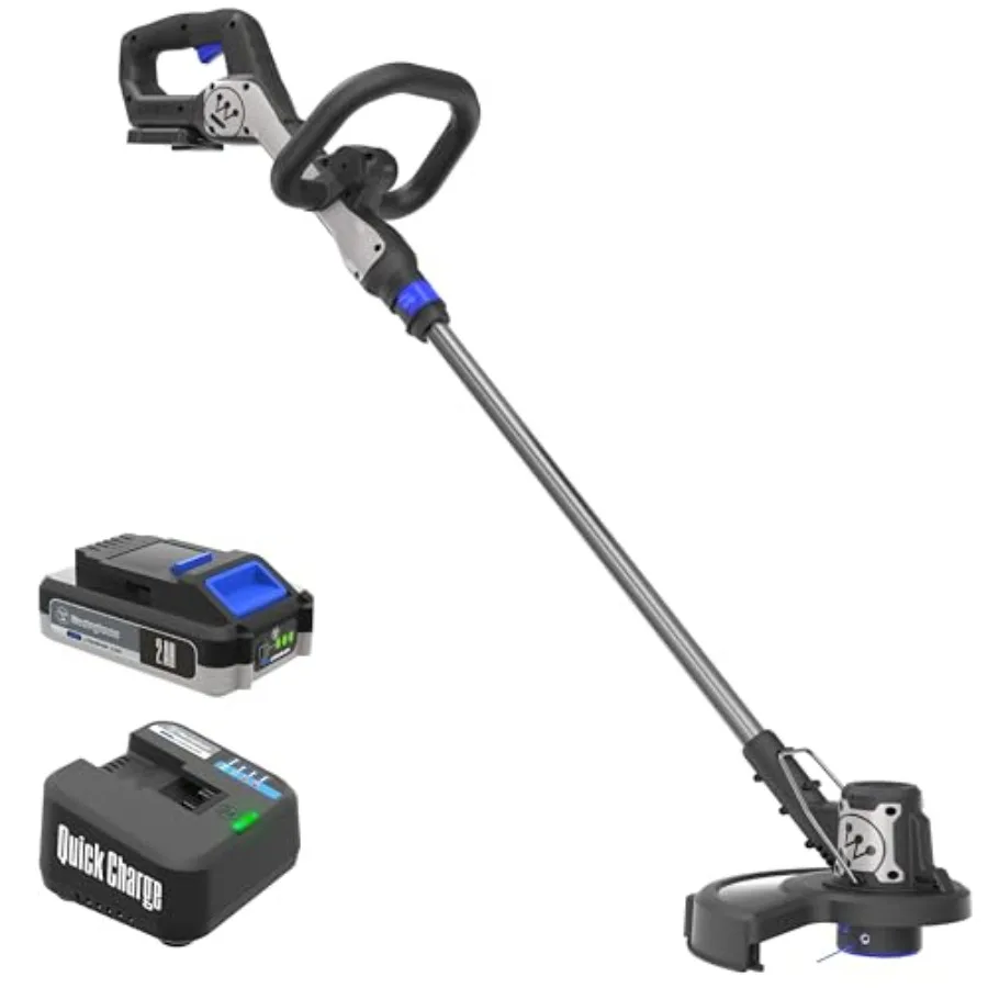 

Аккумуляторный триммер-косилка 2-в-1 20В с рабочей шириной 12 дюймов, аккумулятором 2.0 Ач и зарядным устройством