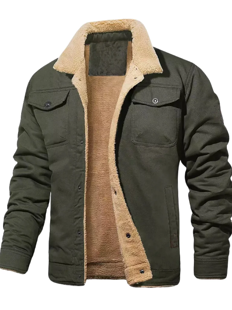 2023 Autumn And Winter New Men\'s Jacket And Cashmere Thin Cotton Work Casual Jacket Men\'s Coat