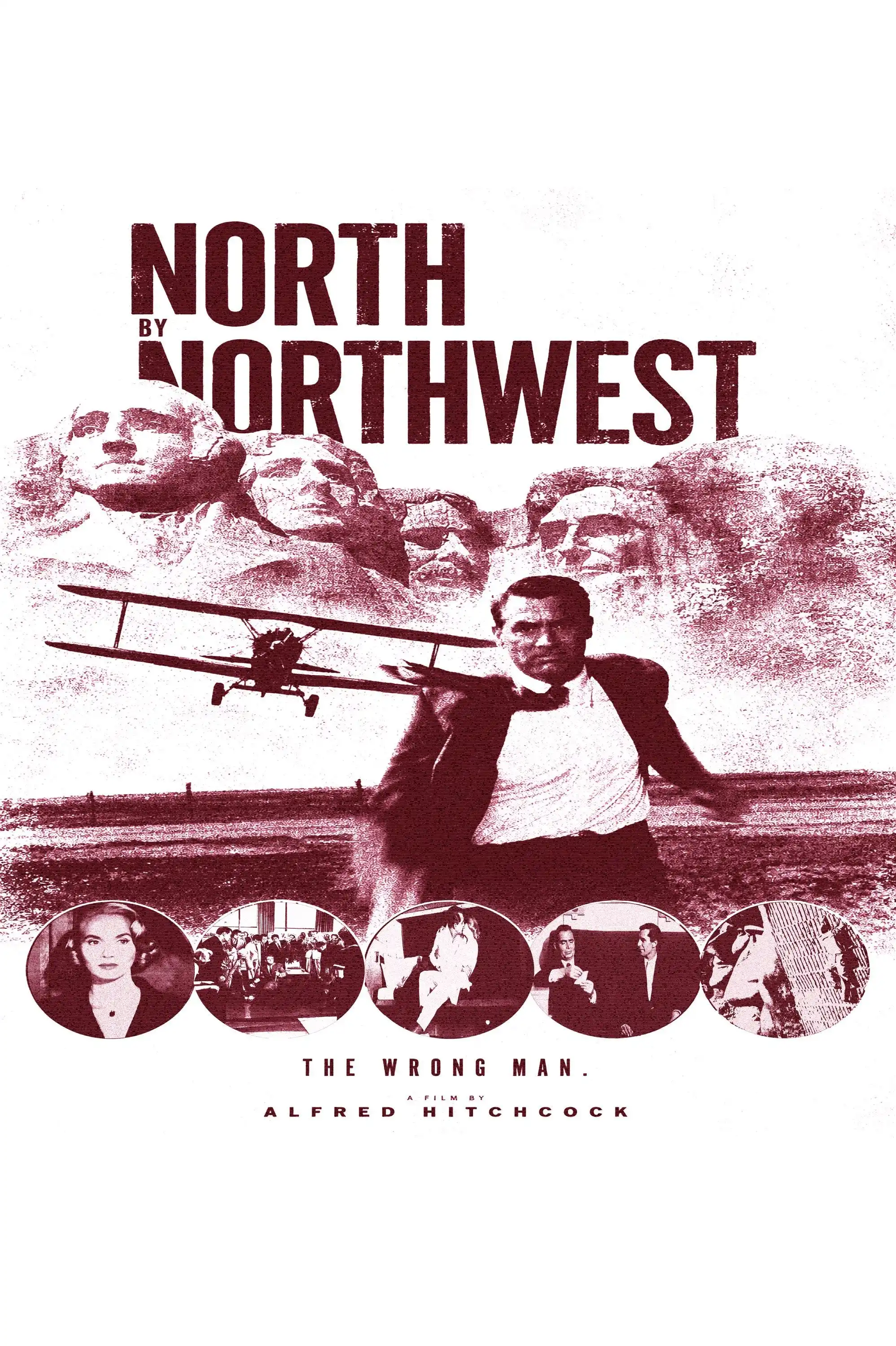 North By Northwest 1959 Alfred Hitchcock Movie Graphic T-Shirt Cotton Men Women Streetwear Tee