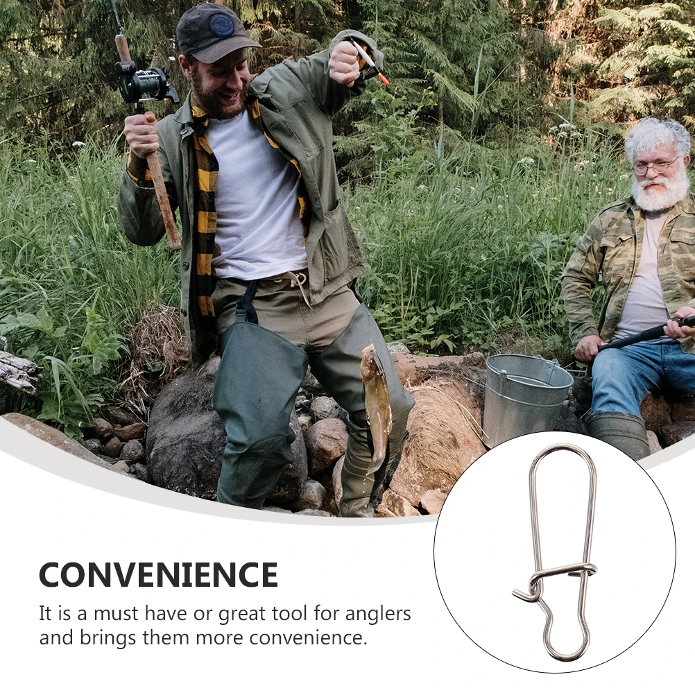 

Quickly Switch Lures-high Strength Fishing Snap Stainless Steel Pin Connector Clip