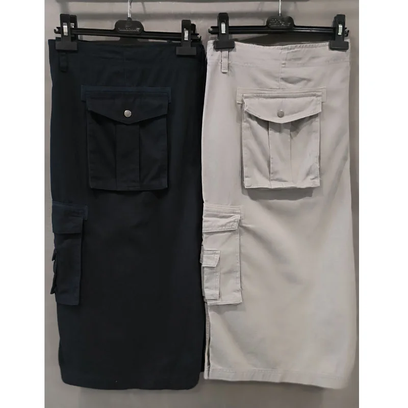 Pantaloncini estivi taglie forti 10XL Pantaloncini in cotone 100% pantaloni grassi a vita alta tasche da uomo con cerniera pantaloni da spiaggia 9XL 10XL 150KG 46 50