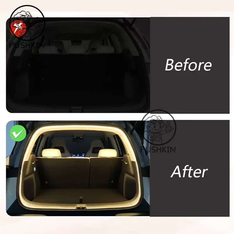 Car Trunk Ambient Light Strip Fit For BYD YUAN UP Yuan Pro 2024 LED Car Interior Decorative Light Accessories