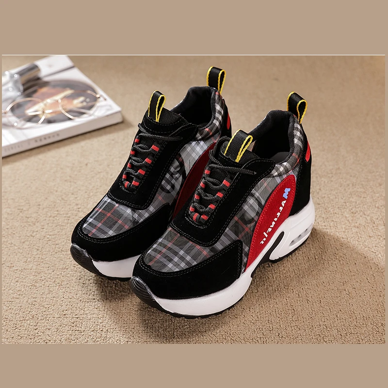 2023 Women's Sports Shoes Platform Women's Sneakers Casual All-match Mesh Lightweight Sprots Air Cushion Fashion Running Shoes