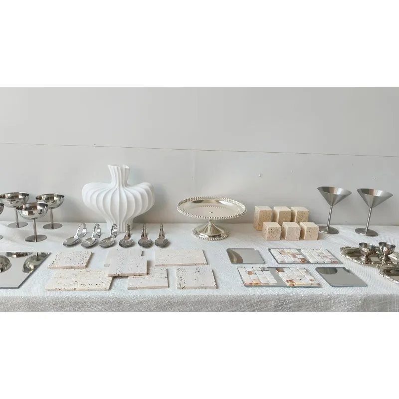 

Old Money Wind Dessert Table Silver Wabi 5Tray