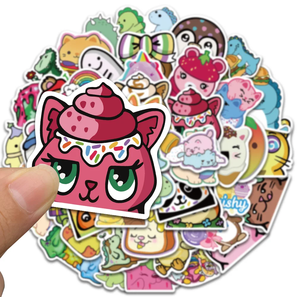 50 قطعة من ملصقات شخصية موريا إليزابيث ملصق كرتوني لطيف لمذكرات الثلاجة على ظهره ملصق تزيين هدية مكافأة الطالب #3