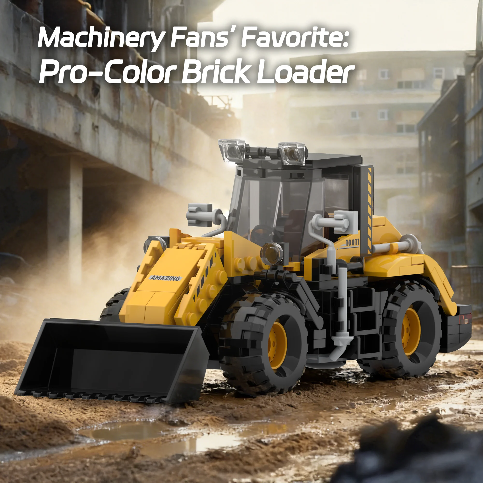 

Обучающий конструктор STEM 2-в-1: модель погрузчика-вездехода, развивающая игрушка-конструктор для самостоятельной сборки, подарок для детей, мальчиков и взрослых