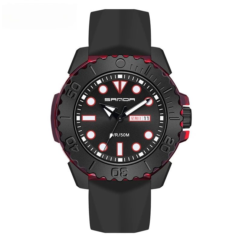 

Корейская версия электронных часов с одним дисплеем, электронный календарь, водонепроницаемые силиконовые спортивные часы для альпинизма, мужские часы