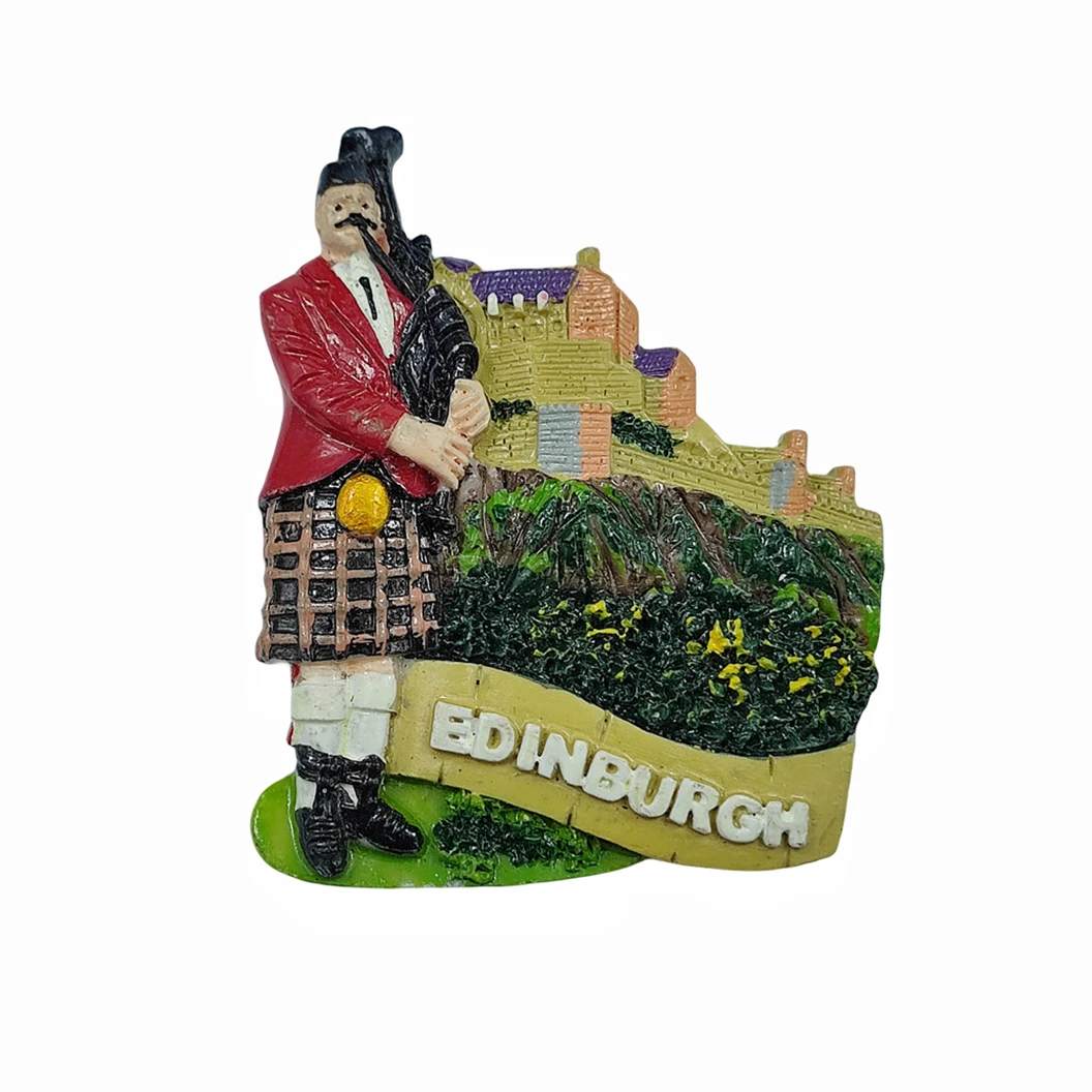 Edinburgh 3D Fridge Magnet Souvenir Gift,Resin Handmade Edinburgh Refrigerator Magnet Home & Kitchen Decoration Collection