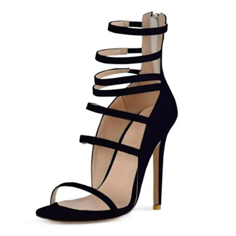 SHOFOO shoes Fashionable women's high-heeled sandals Summer women's shoes About 11cm high heels Lady sandalsFashion show banquet