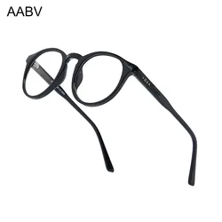 AABV-Lunettes de Lumière Bleue pour Ordinateur, Fausses Lentilles Optiques Transparentes Rondes, 8005, pour Homme et Femme