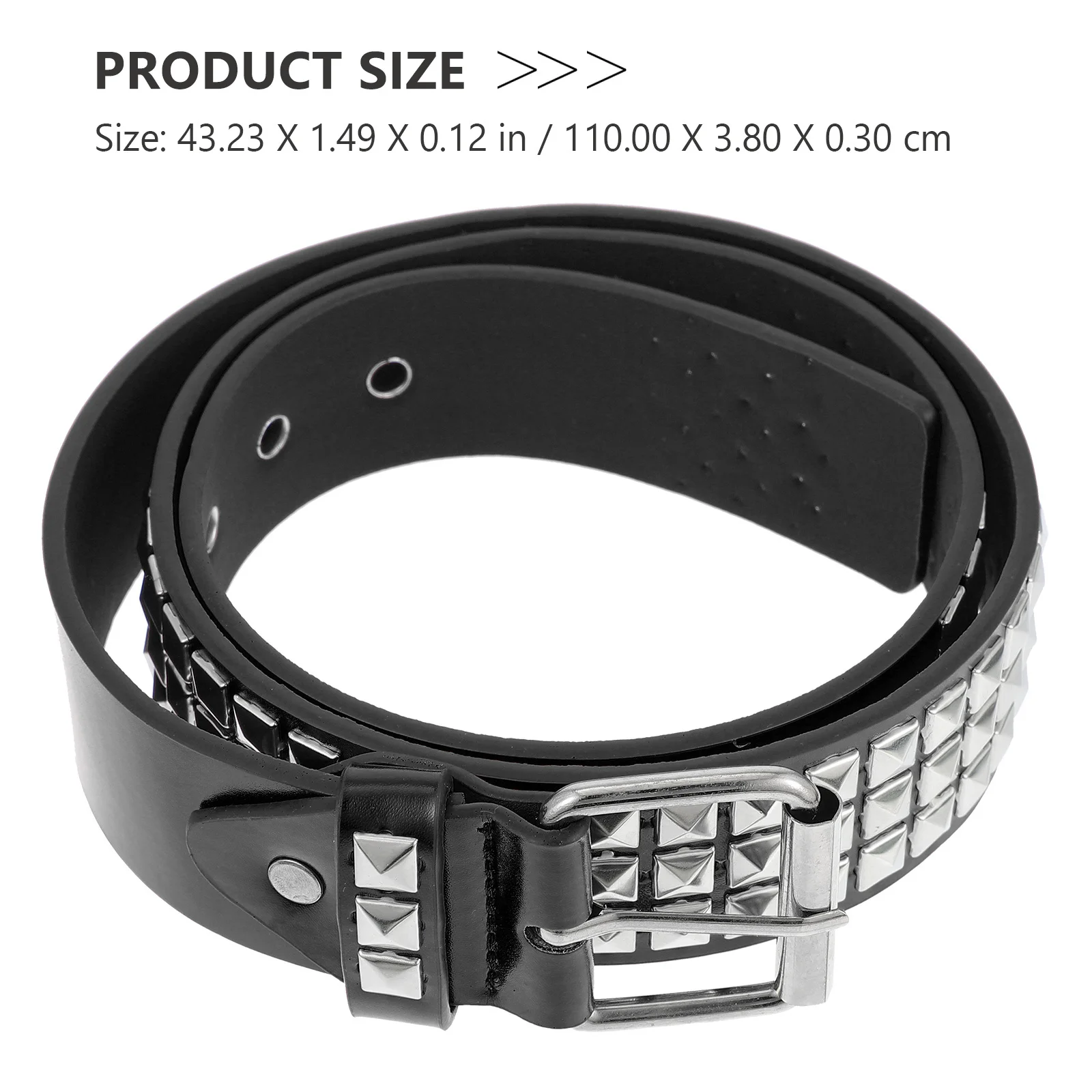 1 قطعة حزام برشام PU عصري حزام خصر مزخرف متين إكسسوار أنيق لحزام الخصر اليومي للحفلات والولائم