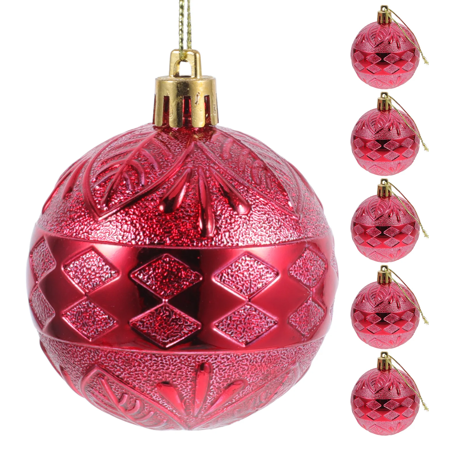 

6Pcs Christmas Tree Hanging Ornaments Xmas Party Decorations Exquisite Patterns Festive Charm Christmas Tree Hanging Ornaments