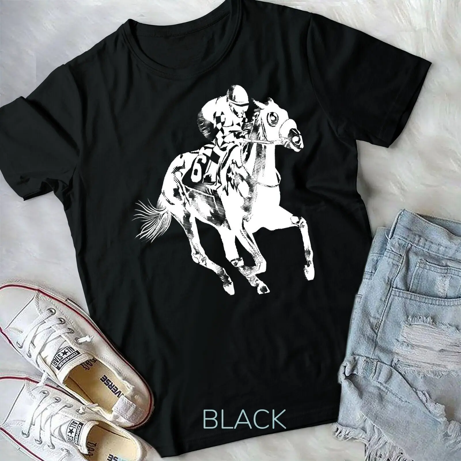 Funny Horseracing Jockey Rider Horseback Riding Lover Outfit Unisex T-shirt