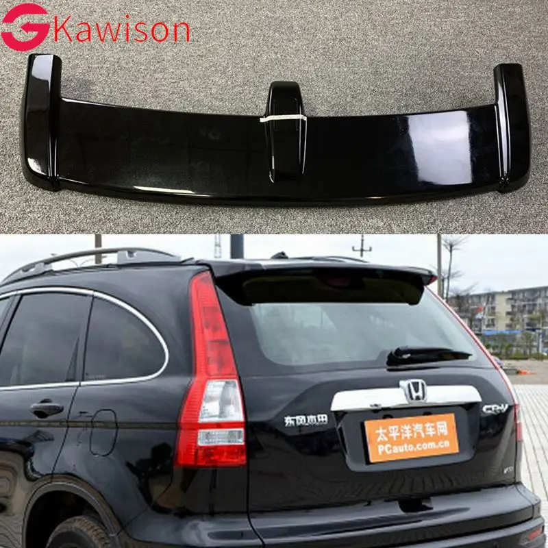 Car Styling For Honda CRV CR-V 2007 2008 2009 2010 2011 Exterior ABS Plastic Unpainted Primer Color Rear Wing Spoiler Decoration