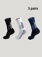 1/2/3 Pairs Soccer Socks Outdoor Fitness Basketball Socks Grip Socks Anti-slip Breathable Cycling Socks Sport Socks Men Football