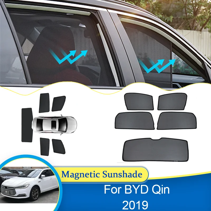 

Для BYD Qin 2019 магнитная защитная шторка конфиденциальность затенение окна лобовое стекло солнцезащитная сетка козырек автомобильные автозапчасти аксессуары