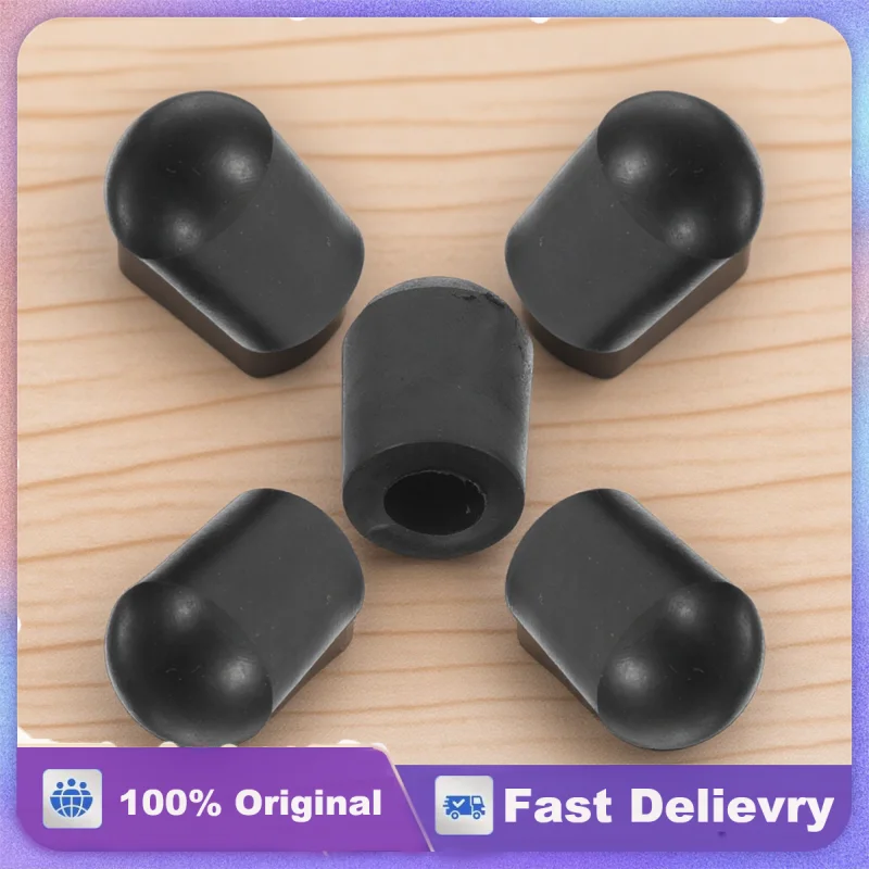 

5pcs Rubber Double Endpin Tip Protector Non-Slip Cap Durable Replacement Stopper Bass Parts Upright Bass Accessories Endpin
