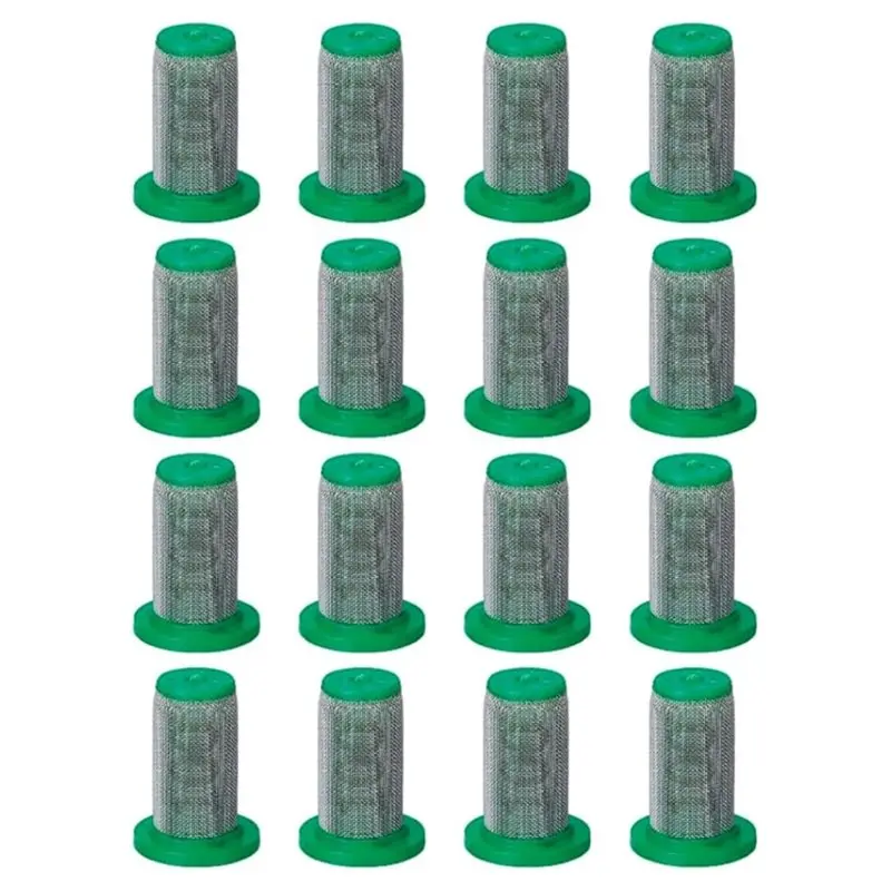 B97A-Spray Nozzles Strainer 16 Pack 8079-PP-100 With Stainless Steel 100 Mesh Screen For Teejet Compatible Models