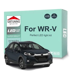 8Pcs Car Accessories For Honda WR-V WRV 2017 2018 2019 2020 2021 2022 2023 Canbus Dome License Plate LED Interior Light Bulb Kit